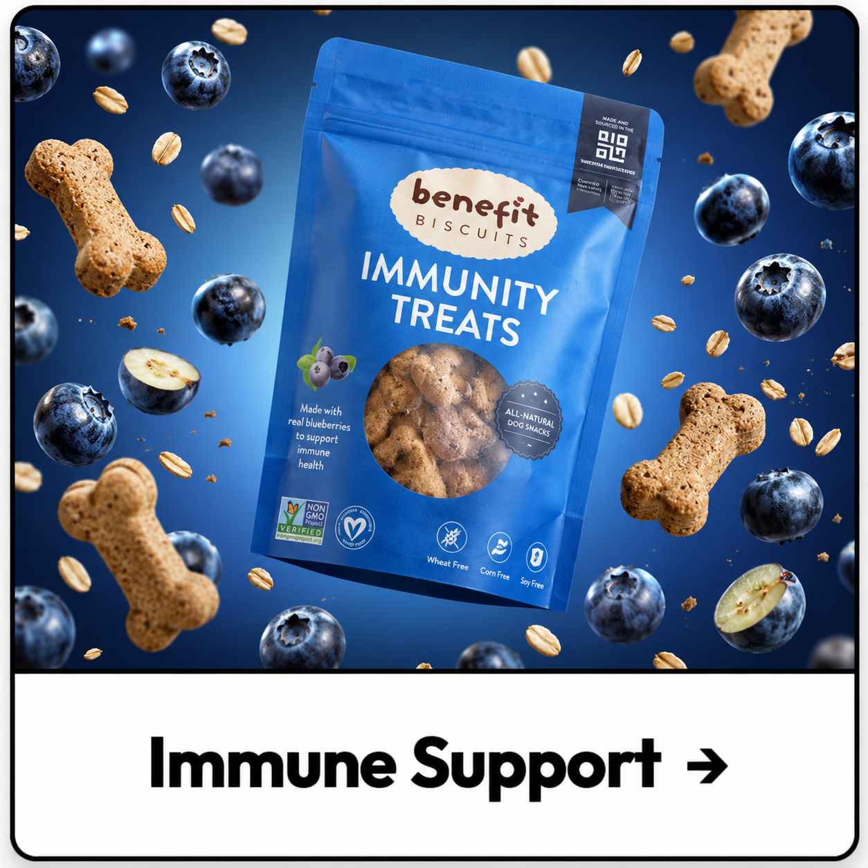 Benefit Blueberry dog treats — Immunity